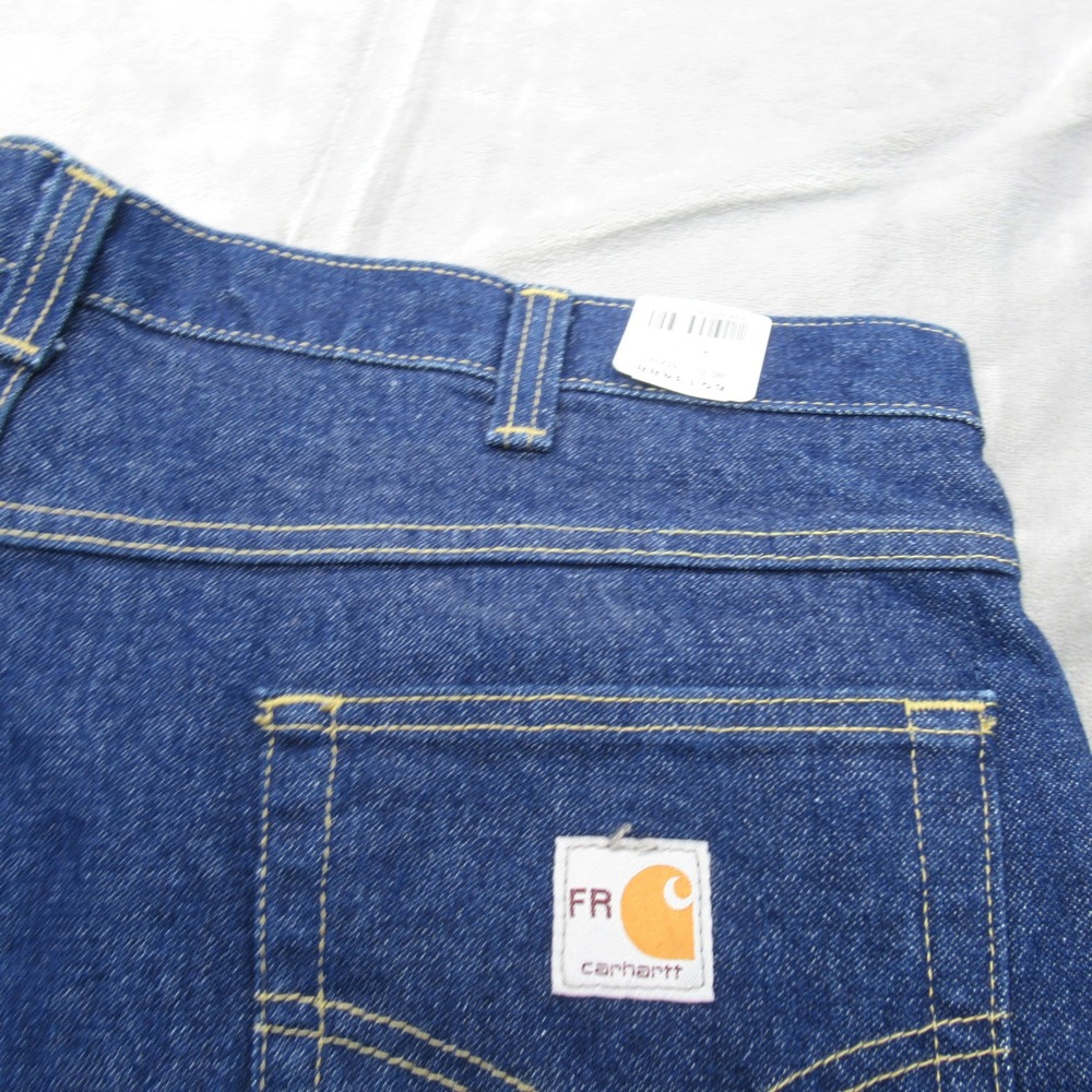 Carhartt FR Jeans Mens 40x34 Relaxed Bootcut Flame Resistant Work Blue Denim NEW - Picture 11 of 12